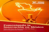 Fomentando la Innovación en México - Wilson Center · 2019-12-19 · Insiste en que los países se han obsesionado con la innovación porque las organizaciones y las empresas no