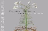 Lenten Season 2019 · Lenten worship. Schmemann draws on the Church’s sacramental and liturgical tradition to suggest the meaning of “Lent in our life.” Paperback 978-0-913836-04-0