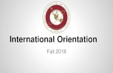 International Orientation · 2018-09-19 · Geico: Progressive: Allstate: ... Submit Labs and assignments Check your grades for assignments and labs Link: https: ... Plans differ