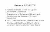 Project REMOTE - Legislative Servicesdls.virginia.gov/GROUPS/subabuse/meetings/092210/REMOTE.pdf · 2010-09-23 · • Addiction is treatable • Health Care Reform includes measures