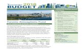 Toronto Atmospheric Fund€¦ · 2018 Operating Budget Toronto Atmospheric Fund toronto.ca/budget2018 7 Table 1 2018 Preliminary Operating Budget and Plan by Service TAF's 2018 Preliminary