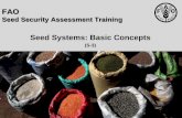 Seed Systems: Basic Concepts · 2018-07-14 · Seed Systems: Basic Concepts (S-3) FAO Seed Security Assessment Training. Session Objective •Understanding the basic concepts behind