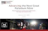 Advancing the Next Great Palladium Mines1.q4cdn.com/169714374/files/doc_presentations/2020/02/Platinum … · 26/02/2020  · This presentation has been prepared by Platinum Group
