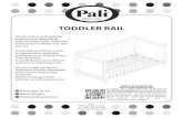 TODDLER RAIL - Palipali-design.com/docs/1515_aimPA_EN-FR-ES_20151007_1133.pdf · 2019-04-24 · Crib hardware used for toddler bed conversion. Estas herramientas se utilizan para