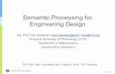 Semantic Process for Engineering Design · from Eng. Design • Capture the semantics of industrial data processing pipelines, for validation, process control, optimization, and viz.