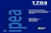 TD 00 Folha de Rosto - IPEArepositorio.ipea.gov.br/bitstream/11058/1265/1/TD_1704.pdf · ** Assistente de Pesquisa do Programa de Pesquisa e Desenvolvimento Nacional (PNPD) do Ipea.
