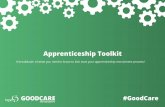 Apprenticeship Toolkit - hcpa.info · 1 Introduction Providing apprenticeships to those eager to start a career in the care sector is a rewarding ... Alternatively, if you are not