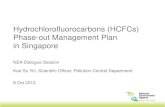 Hydrochlorofluorocarbons (HCFCs) Phase-out Management Plan ... · Overview of Singapore’s HCFCs Phase-out Phase 1 (In 2013) •Restrict consumption of the 31 types of HCFCs that