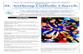 June 24, 2018|The Nativity of St. John the Baptist …...June 24, 2018|The Nativity of St. John the Baptist Welcome to St. Anthony Catholic Church, Diocesan Shrine of Our Lady of Mount