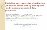 Modeling aggregate size distribution of eroded sediments by rain … · 2017-03-27 · For next genaration process-based modelling technology it is essential to model mass-fragmentation