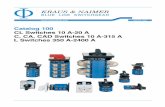 Catalog 100 CL Switches 10 A-20 A C, CA, CAD Switches 10 A-315 … KRAUS NAIMER... · 2012-04-16 · Disconnectors and Main Switches acc. to IEC 60947-3 see Catalog 500 Contents Page