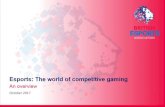 Esports: The world of competitive gaming€¦ · Esports (electronic sports) is competitive video gaming, where people play against each other online and also at spectator events