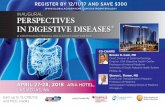 INAUGURAL PERSPECTIVES IN DIGESTIVE DISEASES...We explore the latest advances in the treatment and management of gastroenterological diseases. This conference is an ... ¥ Explain