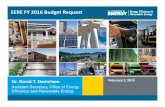 EERE FY 2016 Budget Request - Energy.gov...10 eere.energy.gov FY 2016 Budget Summary Table Dollars in Thousands FY 2014 Enacted FY 2015 Enacted FY 2016 Request FY 2016 vs FY 2015 Transportation