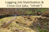 Logging Job Stabilization & Close-Out · Temporary Erosion Control Blanket Curlex. ... Rolled Erosion Control Product (RECP) Rehab work can remediate soil & site productivity, in