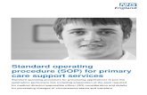 Standard operating procedure (SOP) for primary care ...€¦ · Standard operating procedure (SOP) for primary care support services Standard operating procedure for processing applications