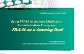 Using FRAM to explore Medication Administration Processes ... · MARS (medication management, anaesthetics and research support) is coming in late 2019. My Learnings • Interviewed