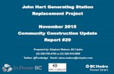 John Hart Generating Station Replacement Project November … Const Rpt Nov 2015.pdf · 2018-05-02 · John Hart Generating Station Replacement Project November 2015 Community Construction