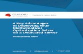 4 Key Advantages of Deploying Your Mathematical ......Management Paper: 4 Key Advantages of Deploying Your Mathematical Optimization Solver on a Dedicated Server Perhaps your company