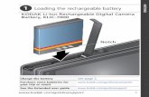 Loading the rechargeable battery€¦ · The battery level icon works like the gas gauge in your car but appears only when the battery requires your attention. Charge the battery
