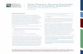State Plans to Ensure Equitable Access to Excellent Educators...approaches to the development of State equity plans. It summarizes how the SEAs addressed each component of the plan