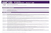 #AAIC20 TUESDAY, JLY 28alz.org/aaic/downloads2020/AAIC20_DailyTuesday_Final.pdf · 4 TUESDAY, JULY 28 BIOMARKERS » Biomarkers (Non-Neuroimaging): Multimodal Biomarker Studies In