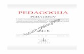 00 sadrzaj 3-2016 - forumpedagoga.rs br. … · 1 Rad predstavlja rezultat rada na Projektu (broj 179020) pod nazivom Koncepcije i strategije obezbeđivanja kvaliteta bazičnog obrazovanja