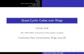 Quasi-Cyclic Codes over Ringsleroy.perso.math.cnrs.fr/Talks/lens2.pdf · Outline Rings Quasi-Cyclic Codes over Rings Applications 1-Generator Codes References This talk is based on