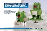 LIGHTNIN CLASSIC Clamp-Mount and Fixed-Mount Mixers · 3 LIGHTNIN CLASSIC Direct Drive Mixers For High Fluid Shear Applications. Clamp-mount XD Series Where high fluid shear is desirable