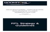 RPL Strategy & Guidelines - Moonstone...Assessment, Recognition of Prior Learning and Credit Accumulation and Transfer for the qualifications and part qualification on the sub-framework.