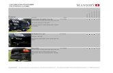 Exterior - Mansoryfile.mansory.com/overview/Porsche_957_Cayenne/... · FOR PORSCHE CAYENNE Fully Forged Wheels Description Art.Nr 23 Inch Chopster Turbine Design Wheel T51302301 11,0