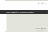 PRACTICAL EXAMPLES IN ADMINISTRATIVE LAW€¦ · What is an administrative act? [Section 469A of Chapter 12] “administrative act" includes the issuing by a public authority of any