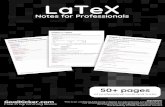 LaTeX Notes for Professionals 2018-05-04¢  LaTeX LaTeX Notes for Professionals Notes for Professionals