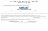 UNITED STATESd18rn0p25nwr6d.cloudfront.net/...9139-94bbfc0496d9.pdf · Note 1. Overview and Basis of Presentation Business — Sykes Enterprises, Incorporated and consolidated subsidiaries