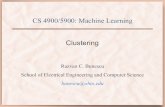 CS 4900/5900: Machine Learning Clusteringoucsace.cs.ohio.edu/~razvan/courses/ml4900/lecture10.pdf · CS 4900/5900: Machine Learning Razvan C. Bunescu School of Electrical Engineering