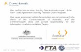 This activity has received funding from Austrade as part of the … kafta webin… · Care needed to keep “residency” in foreign country – “effective management” Care needed