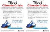 Climate Strike Flyer - Students for a Free Tibet · Climate Crisis བོད་རང་བཙན་ ོབ་ ག་ཚ གས་པ། STUDENTS FOR A FREE TIBET Tibet is melting