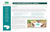 4-H Partnerships in Africa · 2016-02-04 · In 2013, Ghana’s 4-H Enterprise Gardens yielded 25 cobs (maize) per row, compared to 10 cobs per row produced by local farmers. 4-H