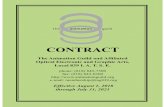 CONTRACT - Animation Guild · Constitution and By-laws of the I.A.T.S.E. in effect during the life of this Agreement, or which may be inconsistent with said provisions. As Local #839