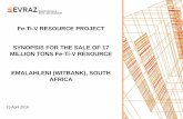 Fe-Ti-V Resource Teaser - Evraz Highveld Resource opposite... · Fe-Ti-V Resource Teaser Author Simpson Subject Sale of Resource Created Date 7/13/2016 1:08:04 PM ...