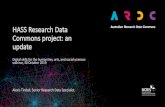 HASS Research Data Commons project: an update€¦ · HASS Research Data Commons project: an update Digital skills for the humanities, arts, and social sciences webinar, 30 October