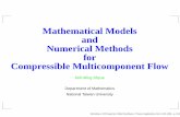 Mathematical Models and Numerical Methods for Compressible ... shyue/mytalks/ucs06.pdf · PDF file Numerical Methods for Compressible Multicomponent Flow Keh-Ming Shyue Department