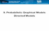 9. Probabilistic Graphical Models Directed ModelsMachine Learning for Computer Vision Summary • Graphical models represent joint probability distributions using nodes for the random