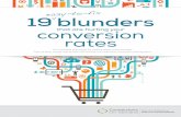 19 blunders - Conversions on Demand · 2019-02-21 · You’ll achieve big results by making these small changes. ... Unfortunately, smaller merchants often make seemingly innocuous