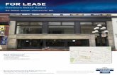 FOR LEASE€¦ · Main Floor: 2,868 SF Second floor: 818 SF Total: 3,686 SF Parking None on site t Mechanical 400 amp three phase power Terms Desired lease would be three or five