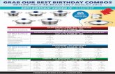50th Birthday ComBo iv - C1807BSP · 50Th BIRThdAy pROmOTIOnS 30 cm Gourmet Roaster Silicone Oven Gloves AMC Cook’s Book FREE GIFTS. CREDIT: 20% DIsCounT - InTEREsT RATE 20% LIsT