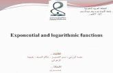 Exponential and logarithmic functions - WordPress.com · Exponential and logarithmic functions. Modeling with Exponential and Logarithmic Functions . Exponential Growth and Decay