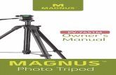 Photo Tripod• The camera should be securely fastened to the quick-release mounting plate before mounting onto the tripod. • Never mount a camera to the tripod until all tripod