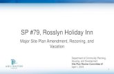 SP #79, Rosslyn Holiday Inn - Amazon Web Services...C-O-Rosslyn “In considering the approval of a site plan, the County Board may approve density and height above [4.8 FAR/180 feet]