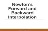 Newton’s Forward and Backward Interpolationgn.dronacharya.info/.../Unit-4/Newton-forward-backward-interpolation… · Newton’s Forward and Backward Interpolation ENGINEERING MATHEMATICS